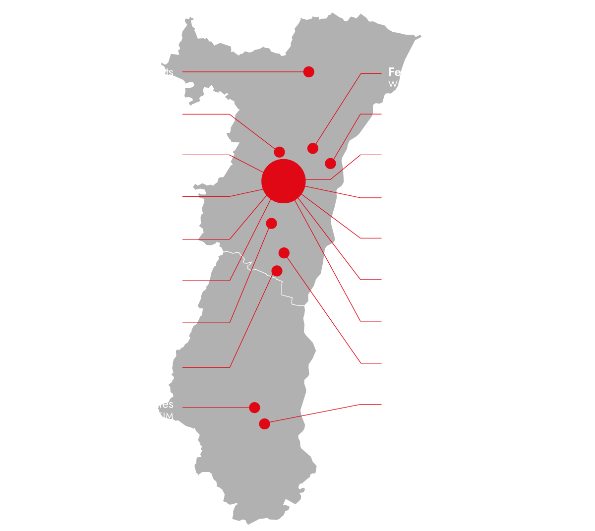 Carte des fournisseurs